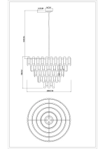 Каскадная люстра Divinare ROSIE 3511/17 LM-16