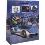 Пакет подарочный «Гонка» 26*32*10 см