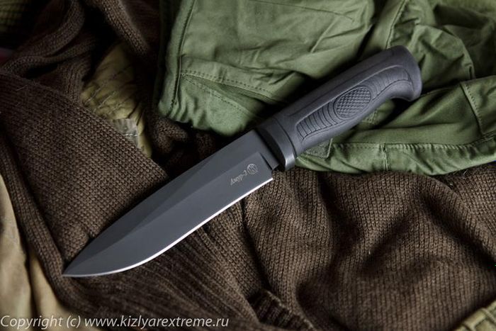 Тактический нож Амур-2 Черный Эластрон z90