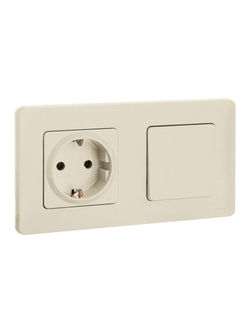 Выключатель 1-кл. Inspiria 10А IP20 250В 10AX механизм сл. кость IEK 673601