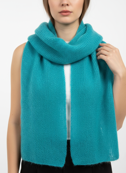 Шарф из кид мохера на шелке, карибский