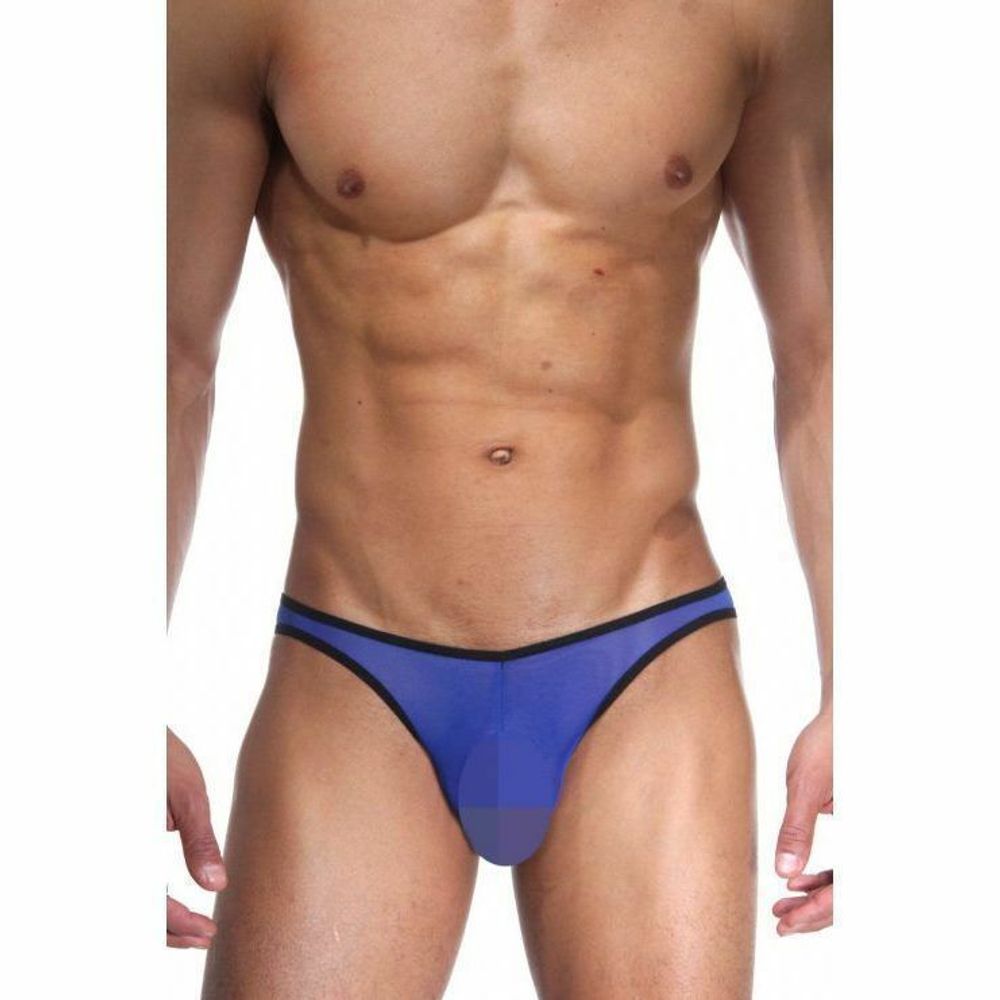 Мужские трусы слипы синие с черно-белым Cosmos Colors CTB10SX