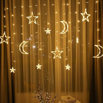Гирлянда занавес Месяц и звезда 6х6