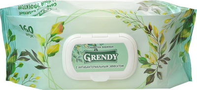 Салфетки влажные "ГРЕНДИ" 200шт 12/уп