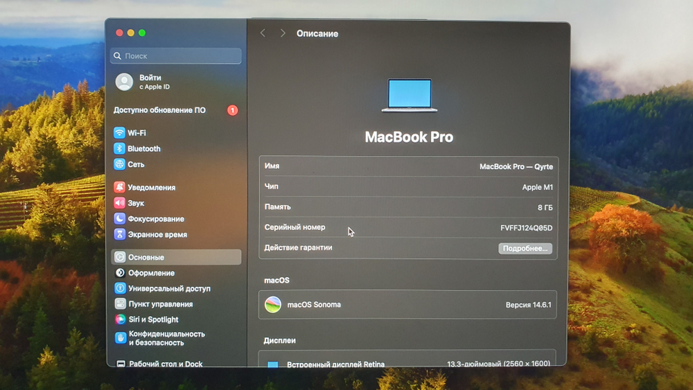 MacBook Pro 13 2020 M1/8Gb A2338