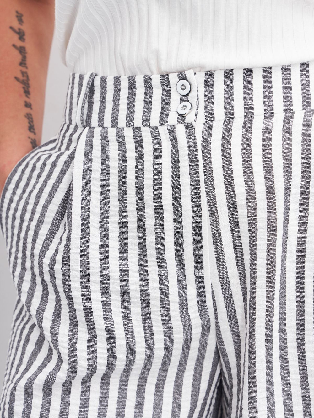 Брюки летние женские, Модный дом Виктории Тишиной, Жади, размер 52