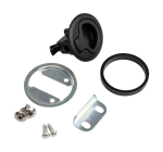 Ручка для люка врезная, утапливаемая, черная, 38мм