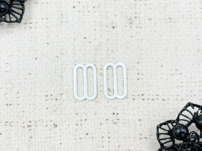 Регулятор для бюстгальтера металл, 1,5 см, белый