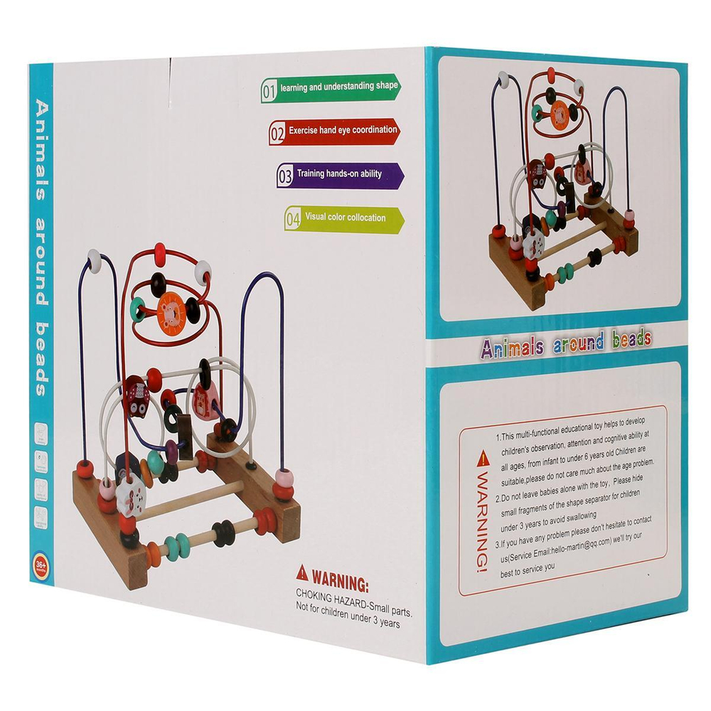 Развивающая игрушка деревянная Лабиринт, коробка C-41747