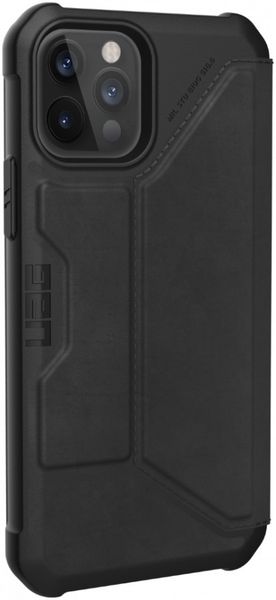Чехол-книжка Uag Metropolis кожа для iPhone 12 Pro Max 6.7" черный (Black) 112366118340