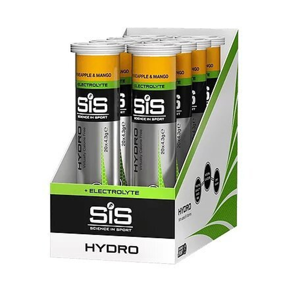 SiS GO Hydro Electrolyte 20 Tablets, Упаковка 8х20, Ананас и манго, Вел