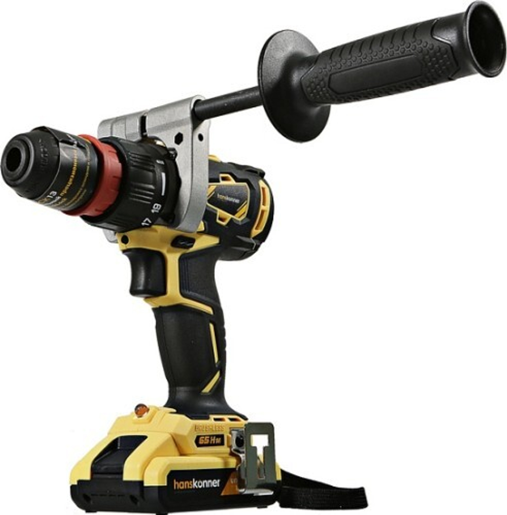 Дрель-шуруповерт аккумуляторная HANSKONNER HCD1865BL