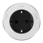 MULTITRACK Розетка 2К+З круглая 16 А/250 В БЕЛЫЙ