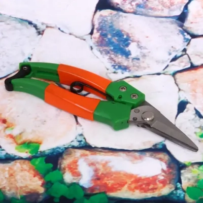 Секатор-ножницы садовые 8» (20см) «Росток» пластиковые комбинированные ручки ДоброСад