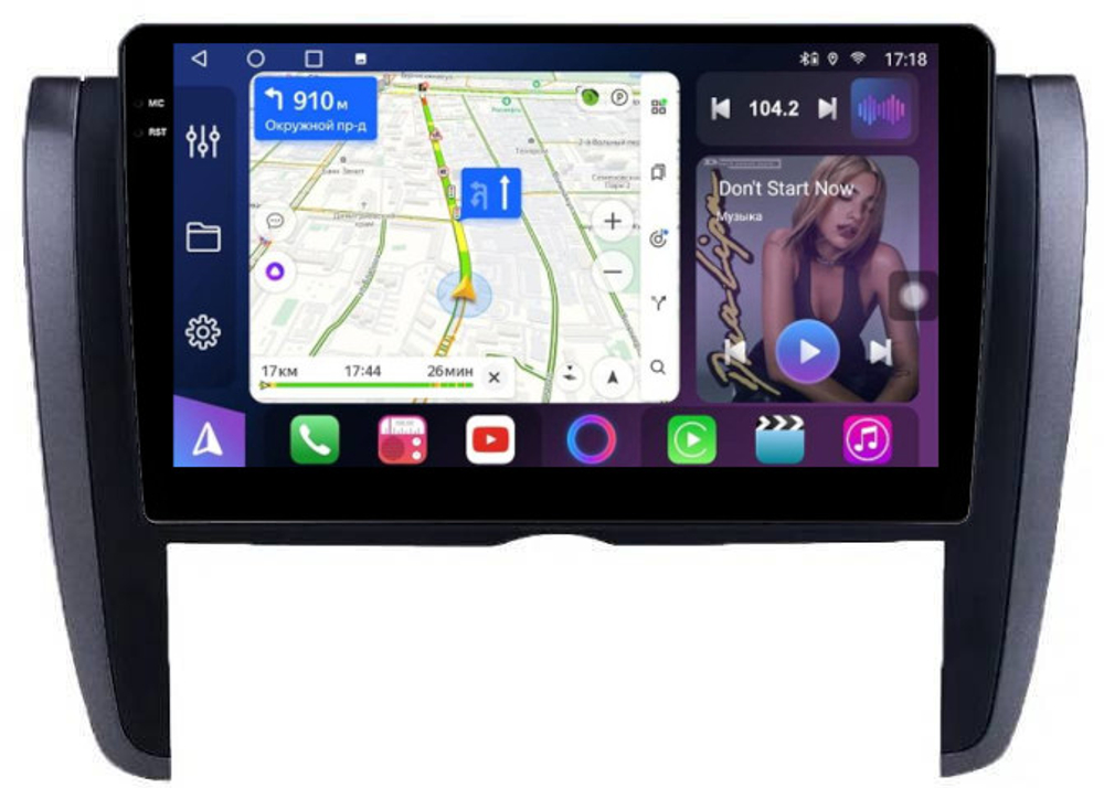 Магнитола для Toyota Allion / Premio T260 2007-2021 - FarCar BM3065M монитор 9.5" QLED на Android 14, TS10, 4+32Гб, CarPlay, 4G SIM-слот