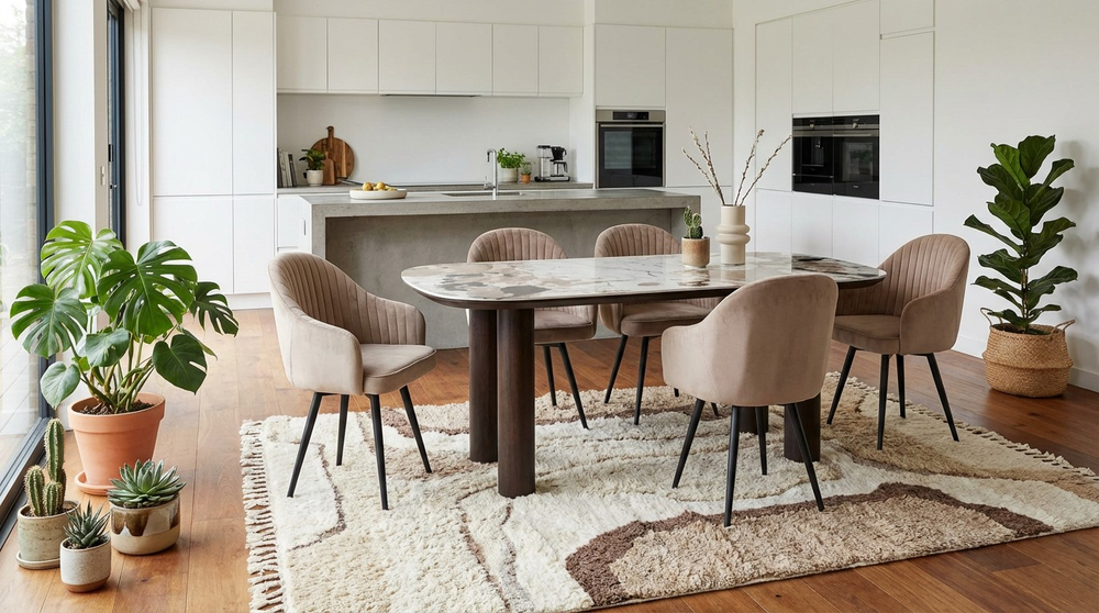 Стол PINO 210 цвет CA035, керамика / Темный орех, ®DISAUR