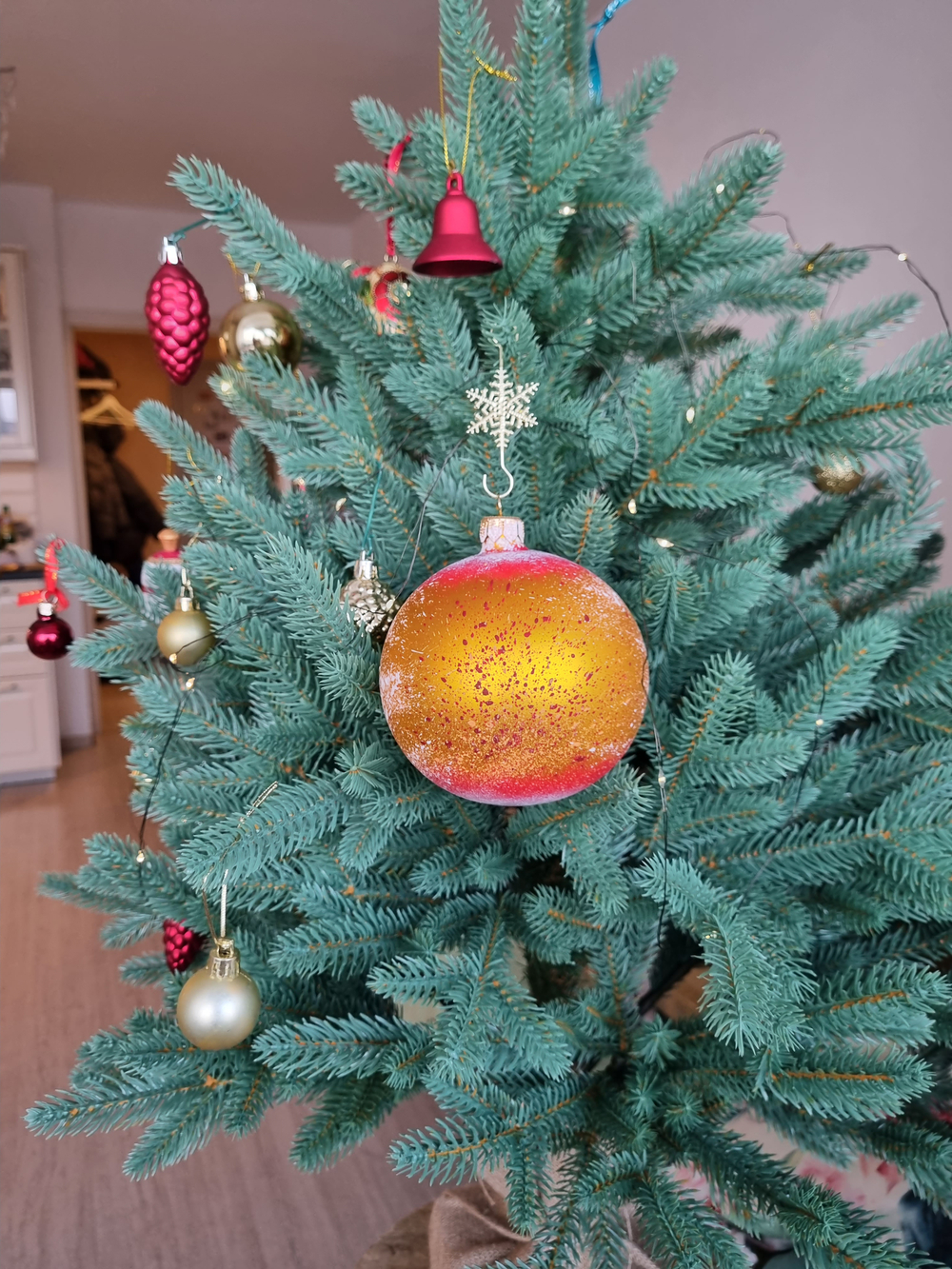 Шар стеклянный "Исакиевский собор",  ручная роспись