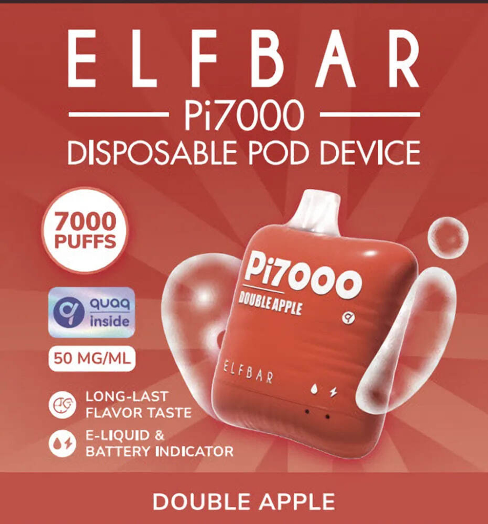 Elf Bar PI7000 - Double Apple