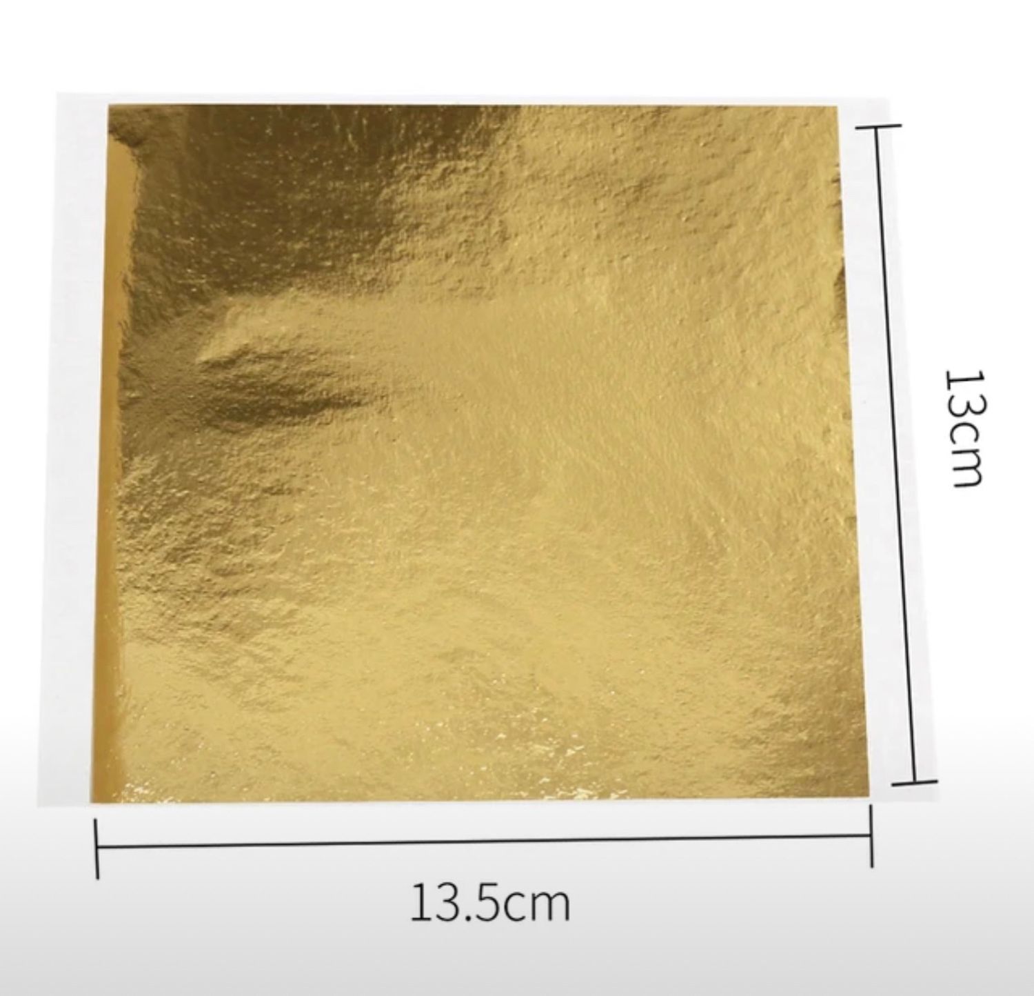 листовая поталь 13,5*13,5см , цвет золото (100 листов)