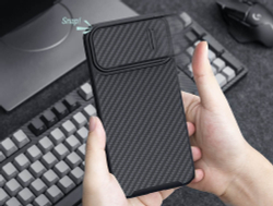 Чехол с поддержкой беспроводной зарядки MagSafe от Nillkin для iPhone 14 Pro Max, серия Synthetic Fiber S Magnetic Case