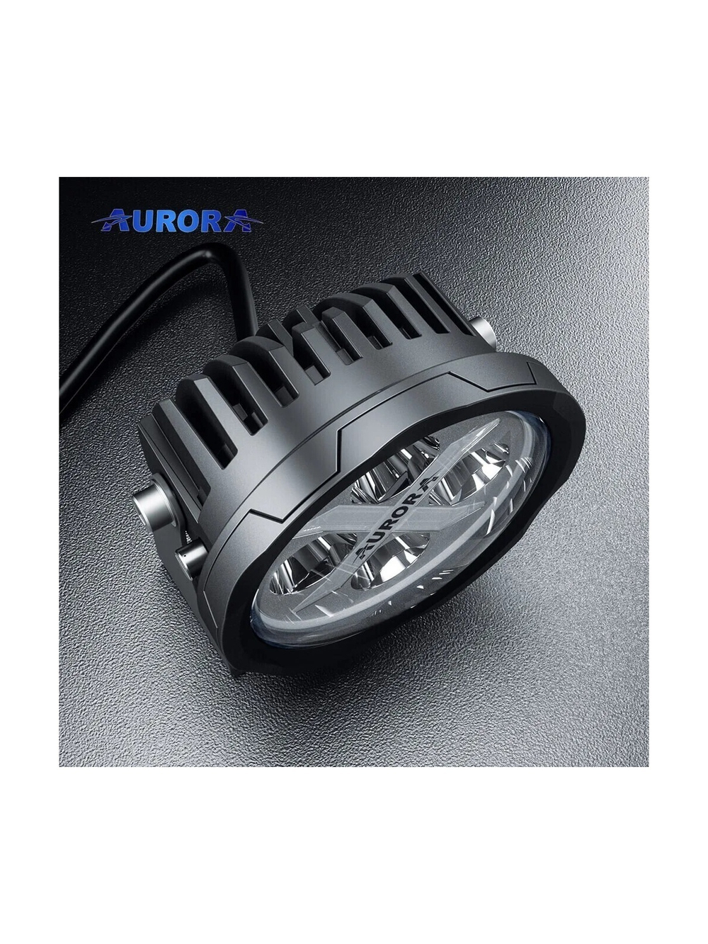 Светодиодные фара рабочего света AURORA 102 мм 40W c RGB подсветкой (комплект 2 шт)