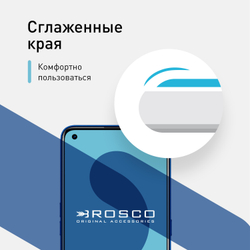 Защитное стекло ROSCO для realme 7;realme Narzo 30;realme Narzo 30 5G;realme 8 5G;realme 7 5G оптом (арт. RM-7-FSP-GLASS-BLACK)