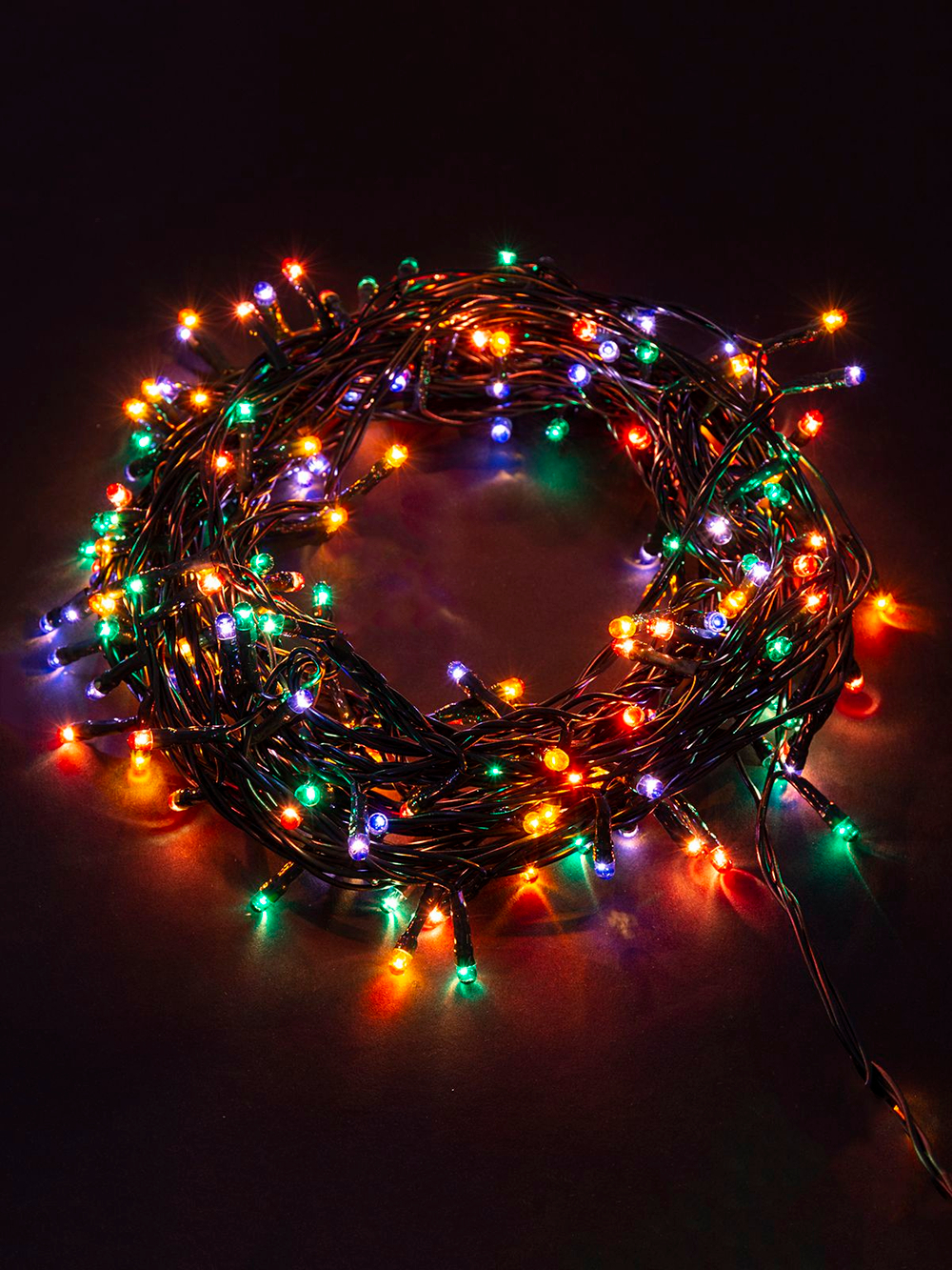 Гирлянда светодиодная с гол. наконеч."ФЕЙЕРВЕРК", 5 мм., 500 LED, хол. бел., 5м, 8 реж. MAG-G083-500