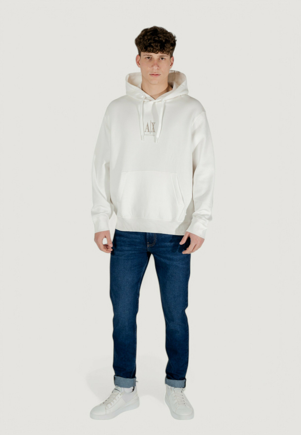 Armani Exchange Толстовка с капюшоном - Бежевый