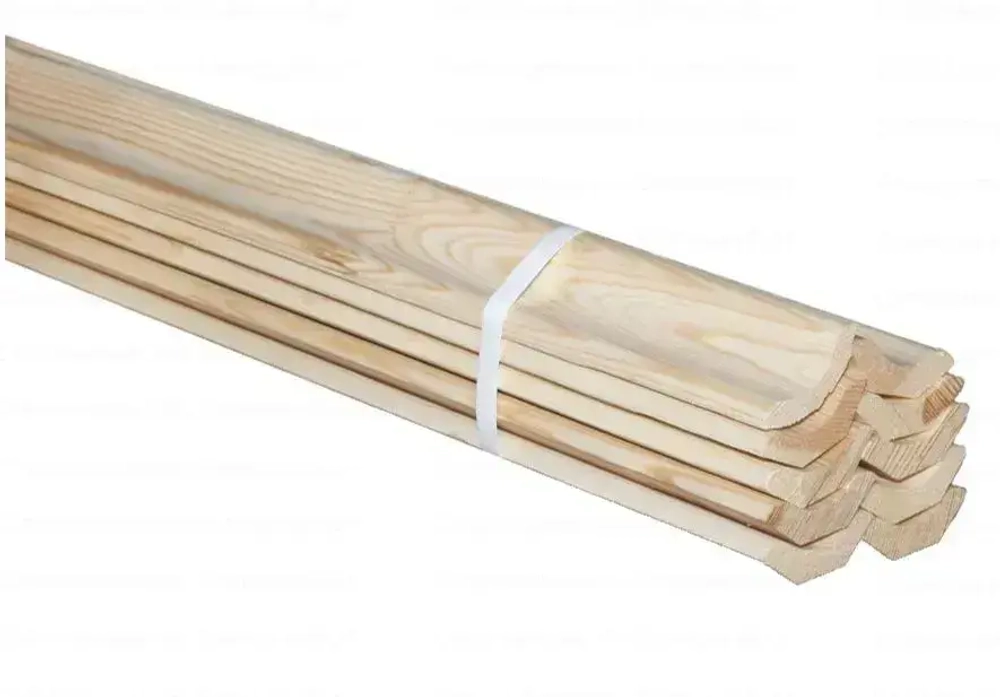 Плинтус деревянный напольный (сосна) сорт Экстра (без сучков) 15х42х1500 мм, 10 шт. (Сращенный) Согуд
