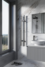 Полотенцесушитель электрический Boheme Duo 728-GM, GUN METAL