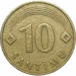 Латвия 10 сантим 1992 год