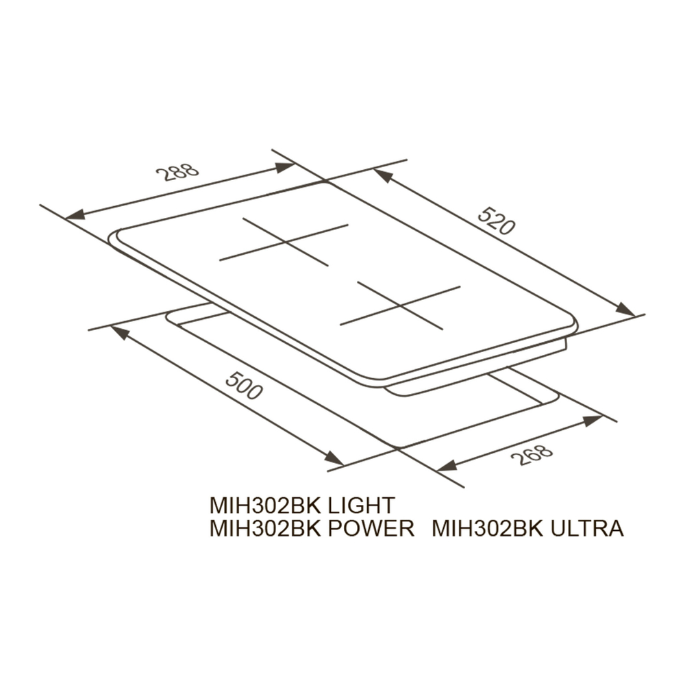 Индукционная варочная панель Meferi MIH302BK POWER фото 23