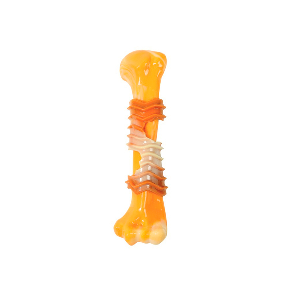 Игрушка M-PETS "Карнивор" кость,вкус бекона, желтый, для собак( 17.8x4.9x4 см)