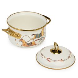 КАСТРЮЛЯ LEFARD ЭМАЛИРОВАННАЯ С КРЫШКОЙ, СЕРИЯ PASSAGE, 2,1Л, ДИА.16СМ ПОДХОДИТ ДЛЯ ИНДУК.ПЛИТ