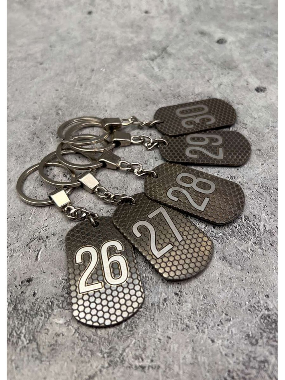 Номерки на ключи металлические 26-30