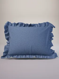 Декоративная наволочка с рюшами, оборками "Ассоль" 40х60 см, 1 шт, без молнии