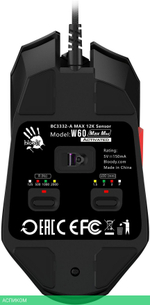Мышь A4Tech Bloody W60 Max Mini черный