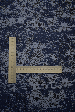 Ткань бязь плательная, рис. "Камуфляж пиксель", ширина 150 см, арт. 272