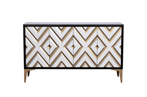 ART-2924-S Комод с ромбовидным декором "кенте" 157*39*94см