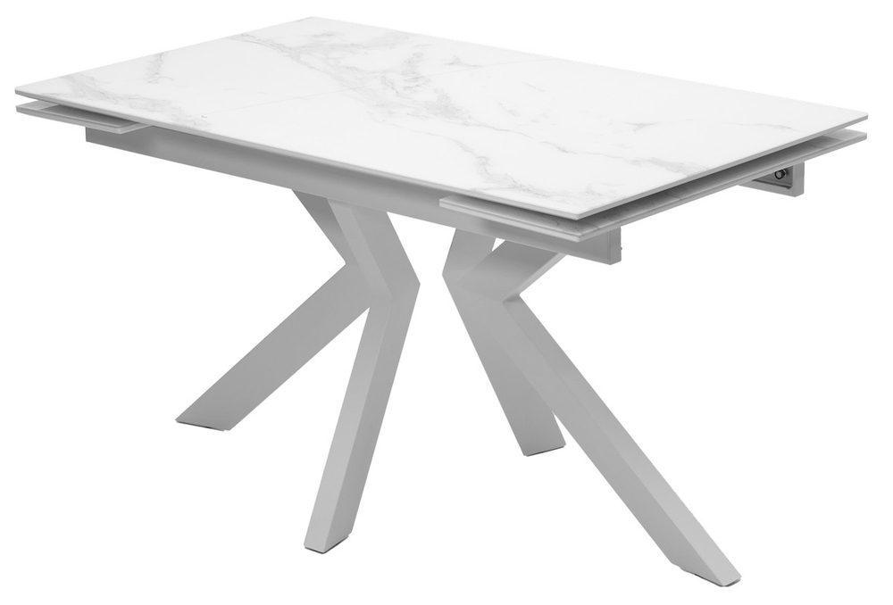 Стол М-City DISAUR Кентукки 3 140 Белый мрамор, стекло, Белый