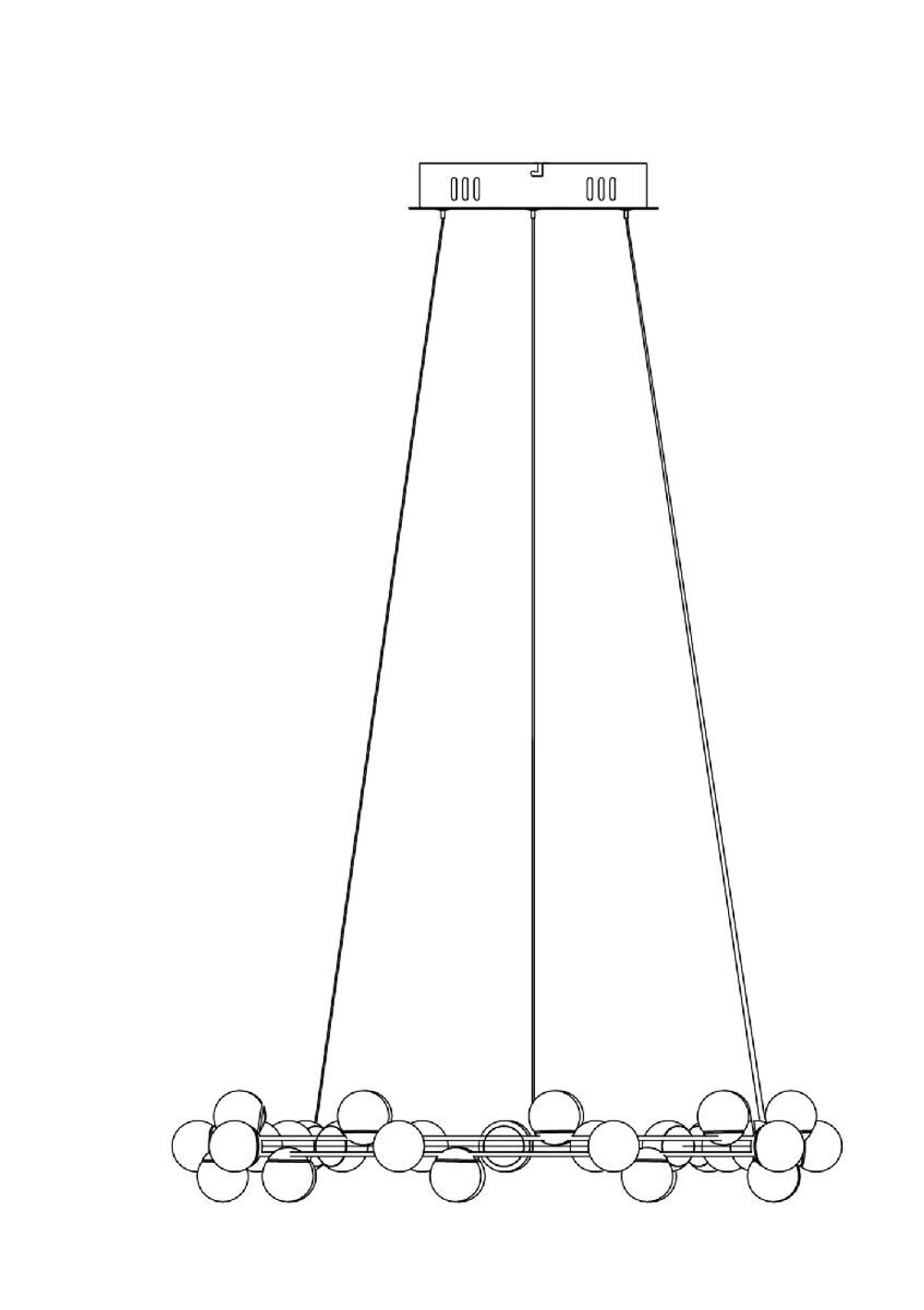 Люстра подвесная Maytoni Tessara MOD081PL-L50G3K