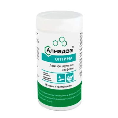 Алмадез-Оптима салфетки влажные 160x125 мм 60 шт банка