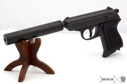 Denix Пистолет Вальтер Waffen-SSPPK с глушителем