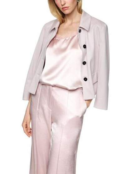 Marc Cain Топ из шелка с кружевом