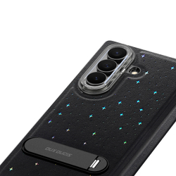 Чехол из кожи для смартфона Samsung Galaxy Z Fold 7, серия Stex Series (версия с вращающейся на 360 подставкой) от Dux Ducis