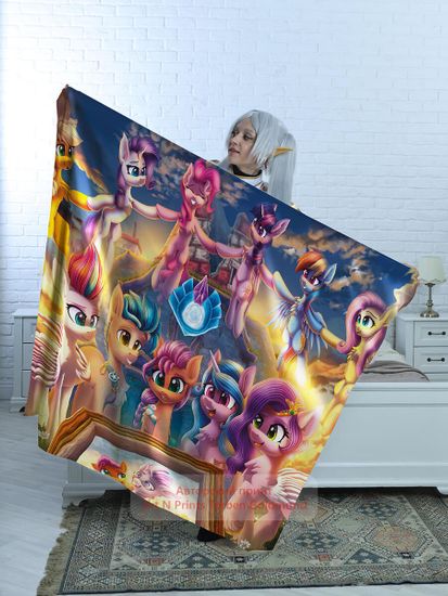 Плед Пони арт. 117 (флис), 150х130 и 200х140 см