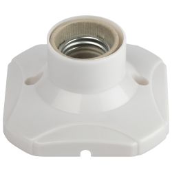 Патрон-основание ЭРА Е27 керамический белый | Патроны, переходники, ПРА