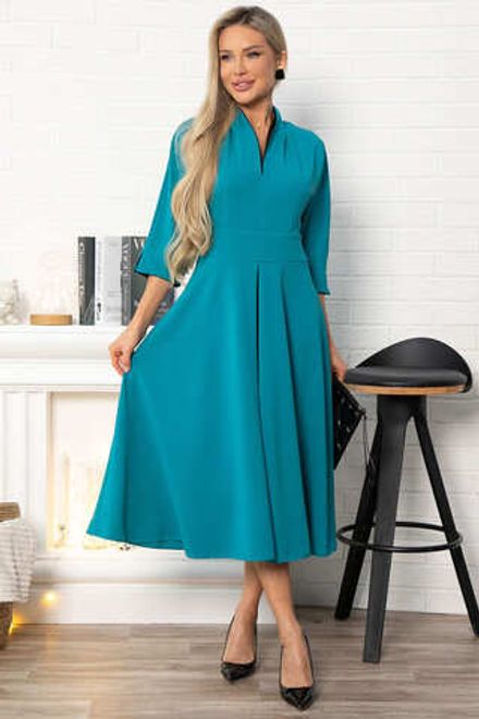 Платье вечернее Леди Удача (бирюзовое) П14850-18М LT Collection