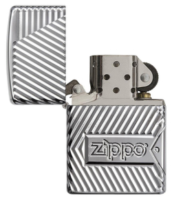 Зажигалка Zippo Armor с покрытием High Polish Chrome, латунь/сталь, серебристая, 36x12x56 мм