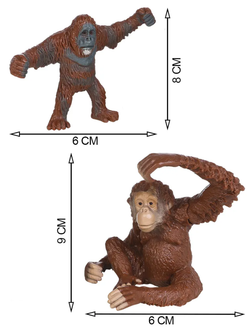 Игровой набор Masai Mara Мир диких животных: семья орангутанов